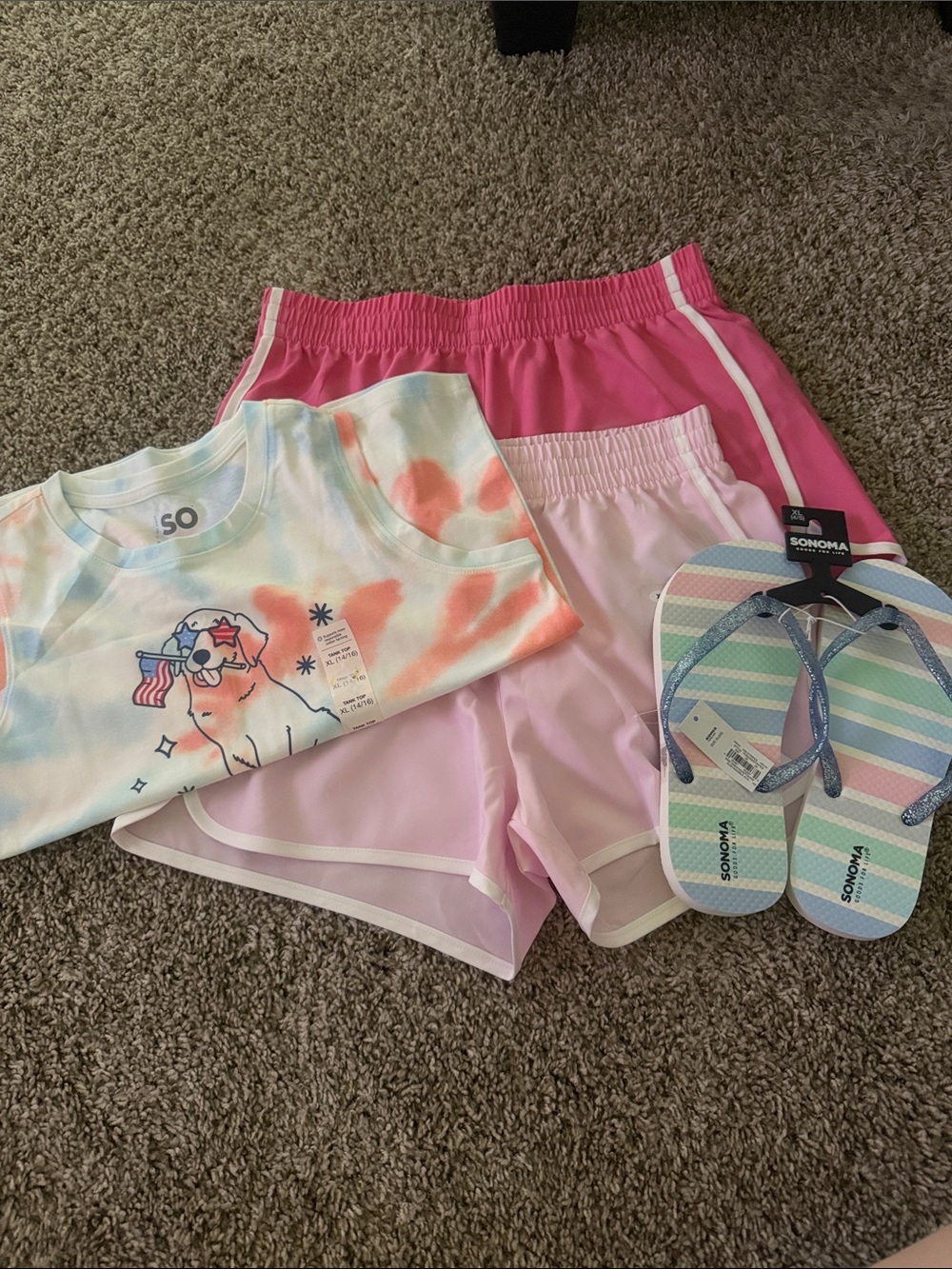 adidas Pink and Light Pink Athletic Shorts Duo
